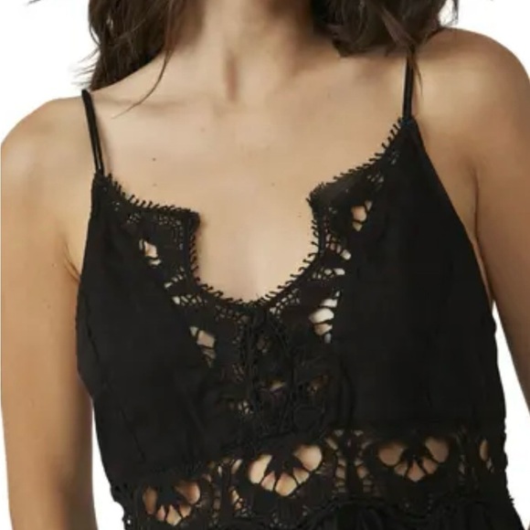 Free People black Lace Slip Dress Adorable - Picture 2 of 5